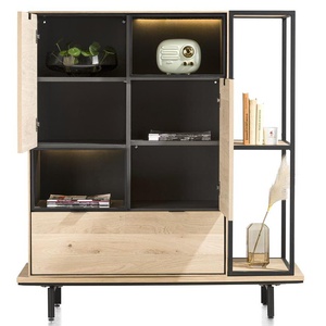 Bibliothèque 120cm ELEMENTS Xooon chêne naturel