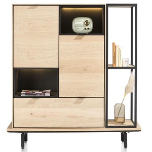 Bibliothèque 120cm ELEMENTS Xooon chêne naturel