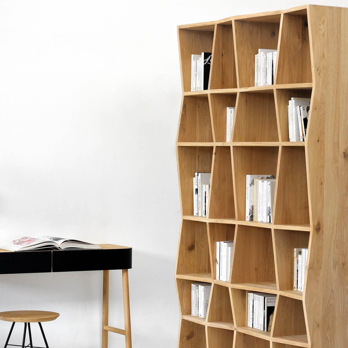 Bibliothèque Z Ethnicraft large chêne