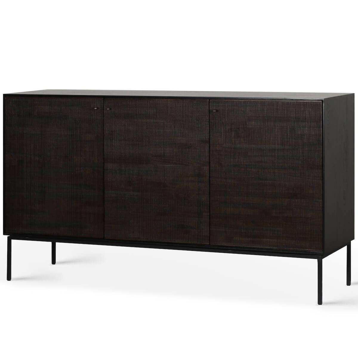 Buffet 152cm GROOVES Ethnicraft teck noir