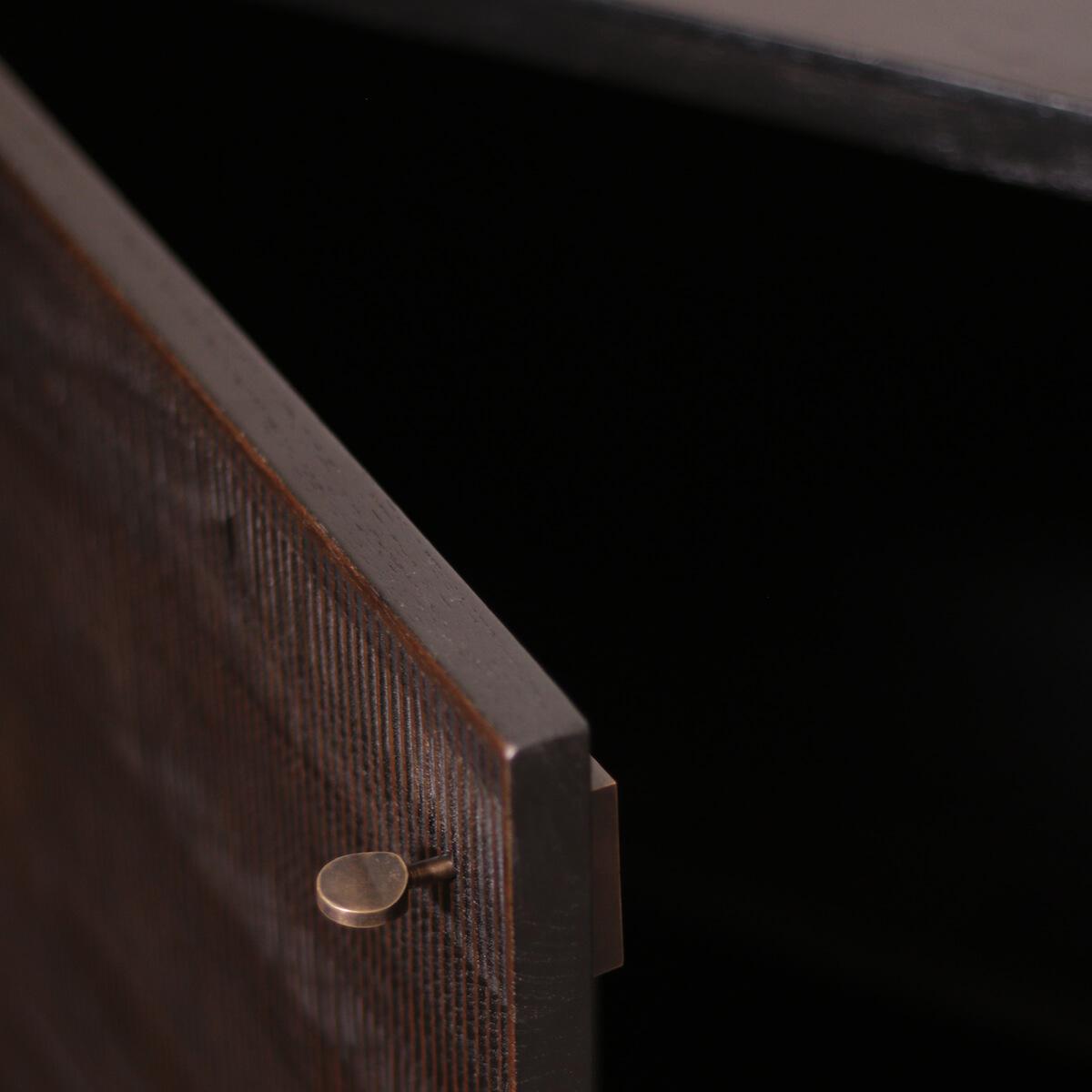 Buffet 152cm GROOVES Ethnicraft teck noir