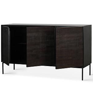 Buffet 152cm GROOVES Ethnicraft teck noir