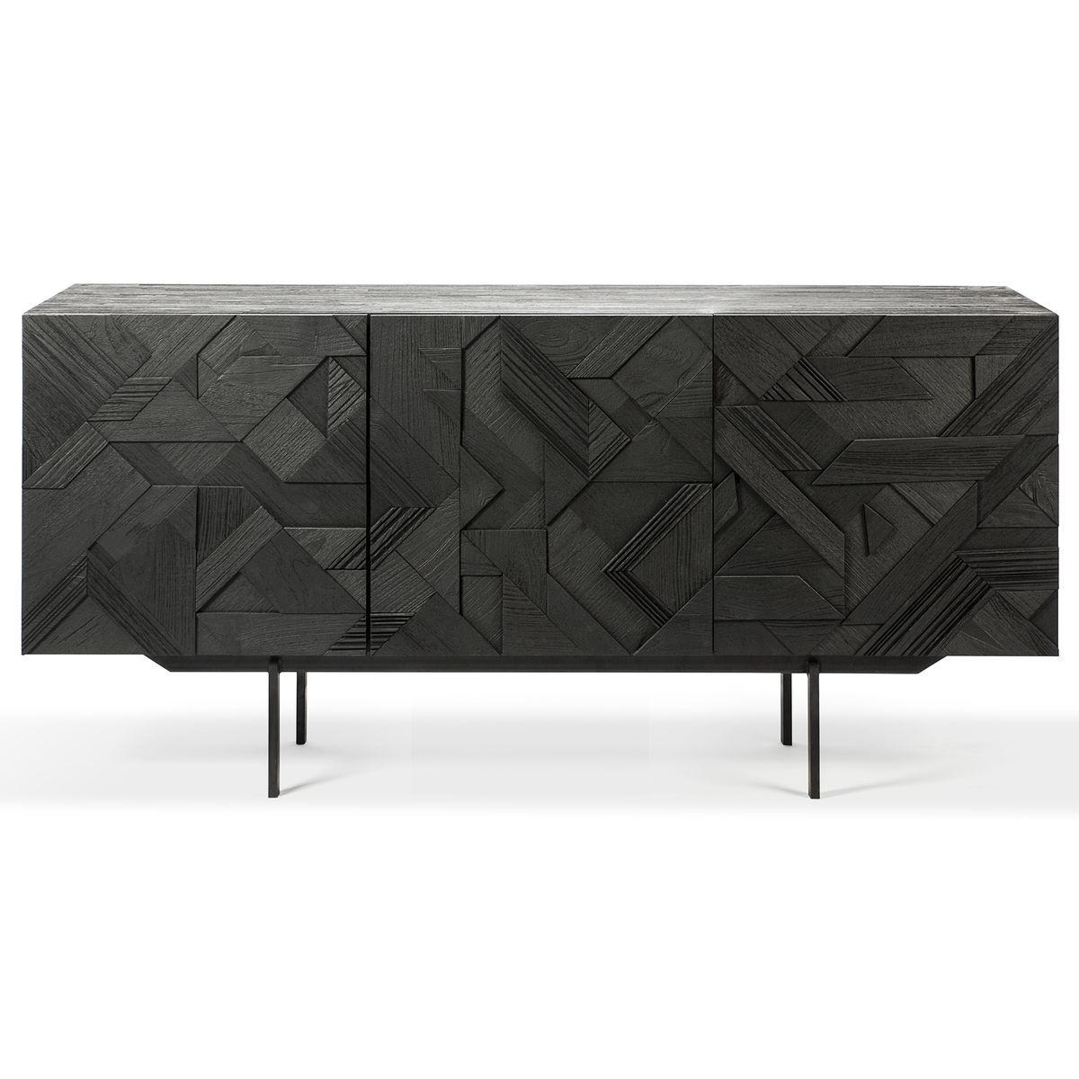 Buffet 168cm GRAPHIC Ethnicraft teck noir