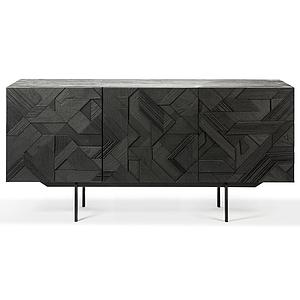 Buffet 168cm GRAPHIC Ethnicraft teck noir