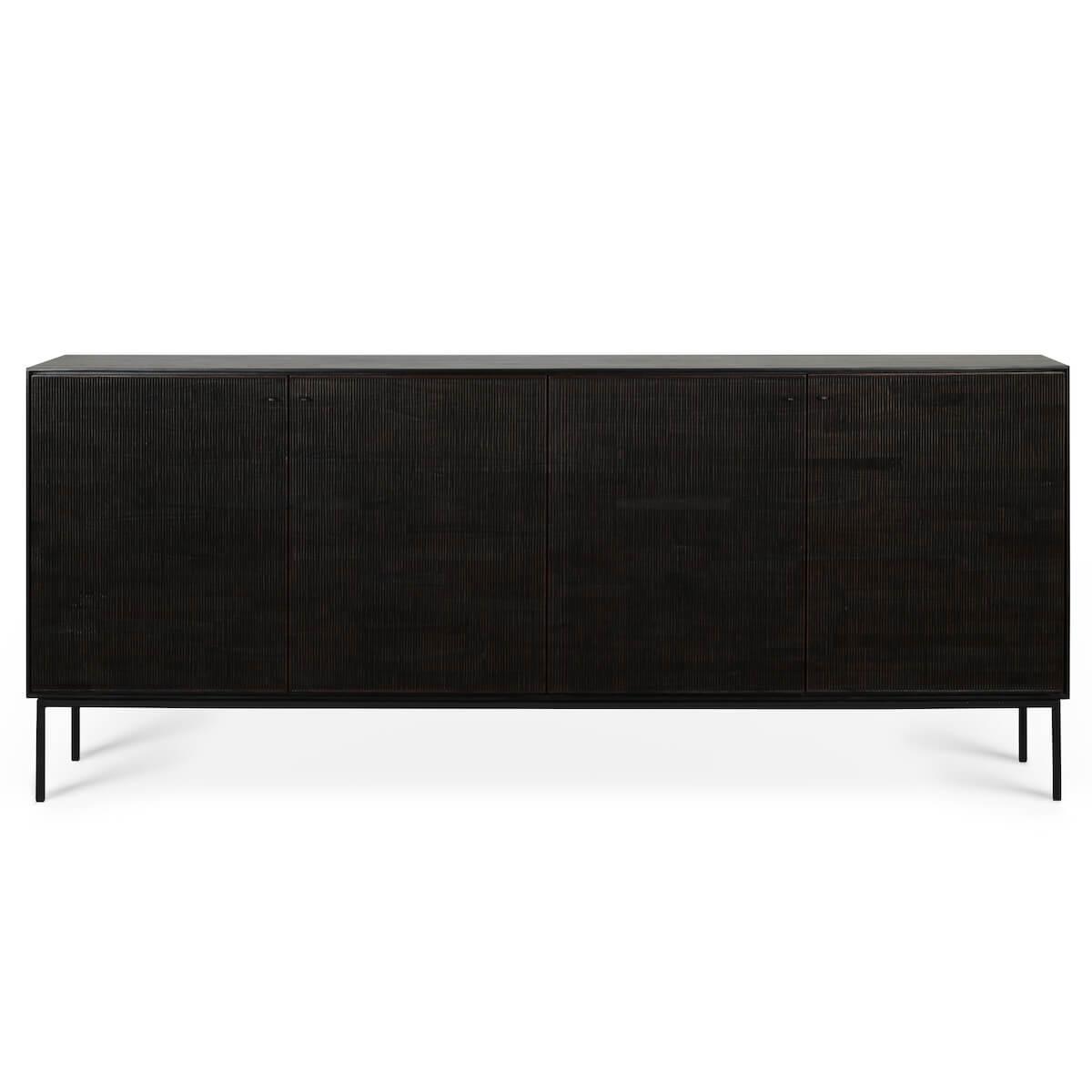 Buffet 202cm GROOVES Ethnicraft teck noir