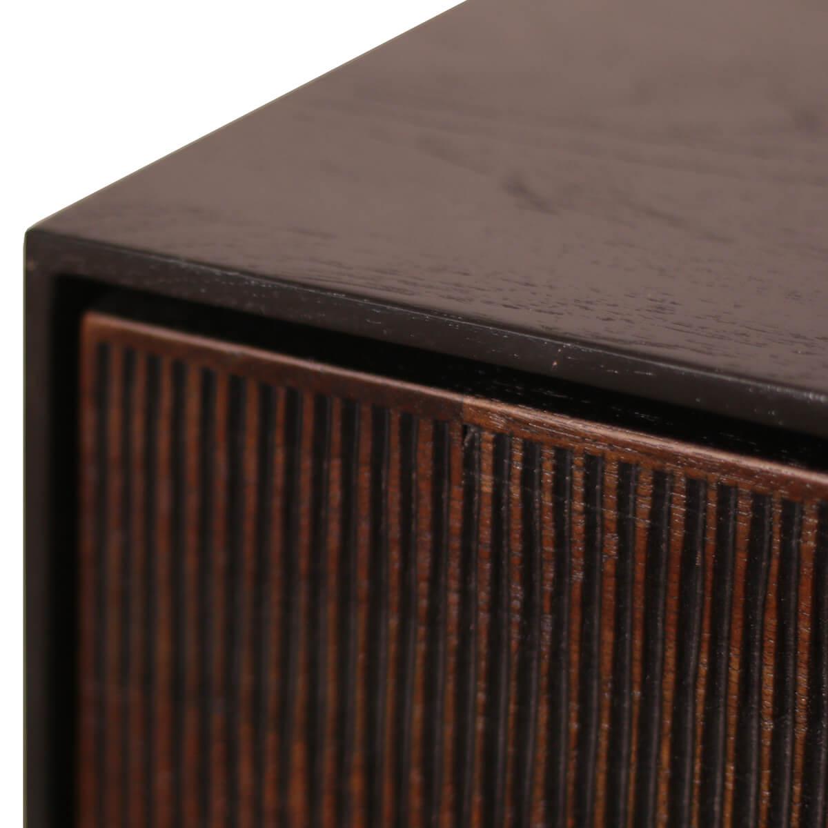 Buffet 202cm GROOVES Ethnicraft teck noir