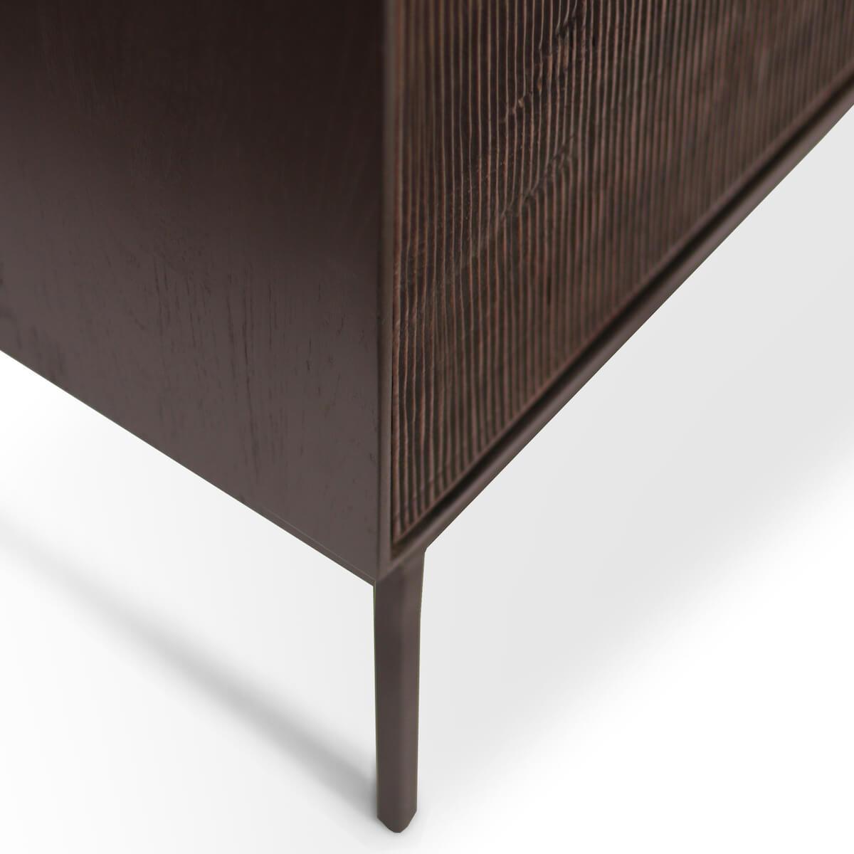 Buffet 202cm GROOVES Ethnicraft teck noir