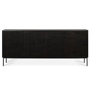 Buffet 202cm GROOVES Ethnicraft teck noir