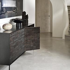 Buffet 202cm GROOVES Ethnicraft teck noir