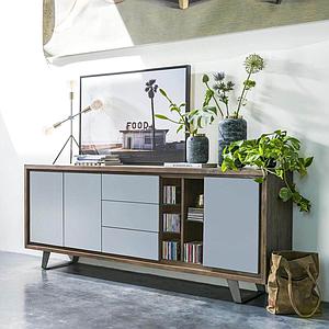 Buffet 210cm BOX Henders & Hazel walnut-gris