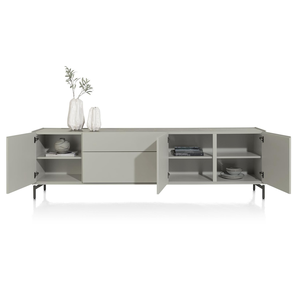 Buffet 240cm NOON Xooon gris clair