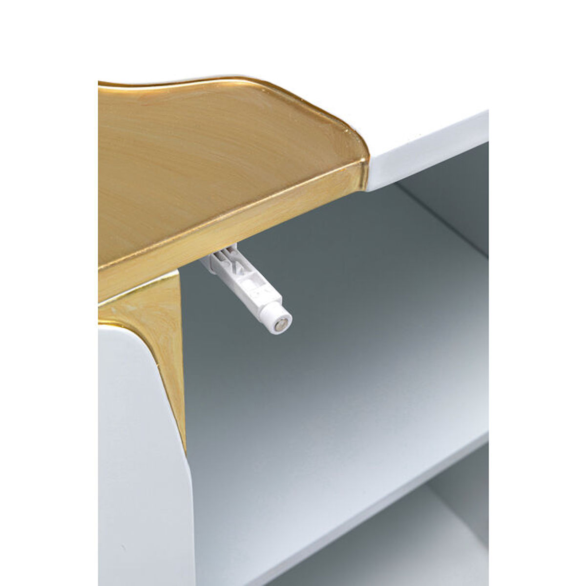 Buffet 80x165cm CRACKED Kare Design blanc doré