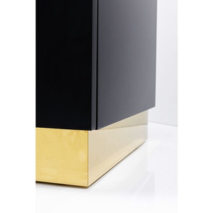 Buffet 80x165cm CRACKED Kare Design noir doré