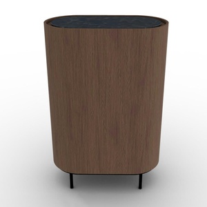 Buffet haut LAKE Calligaris smoke céramique calacata noir