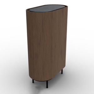Buffet haut LAKE Calligaris smoke céramique calacata noir