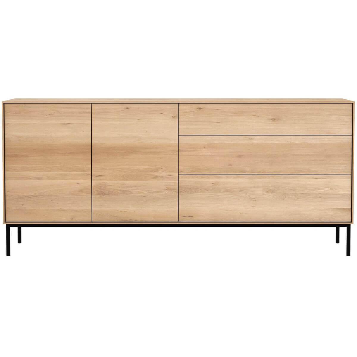 Buffet OAK WHITEBIRD Ethnicraft 2 portes 3 tiroirs