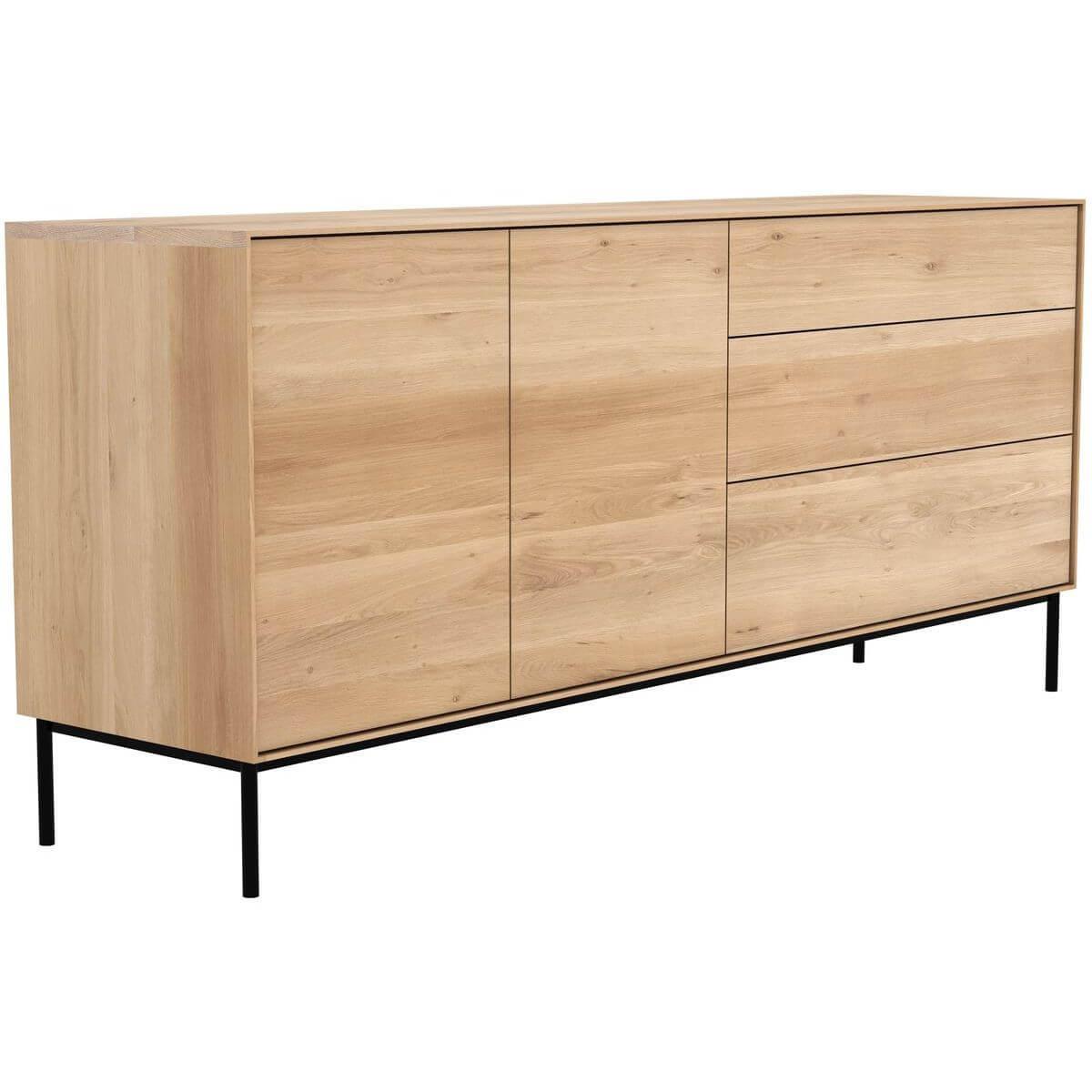 Buffet OAK WHITEBIRD Ethnicraft 2 portes 3 tiroirs