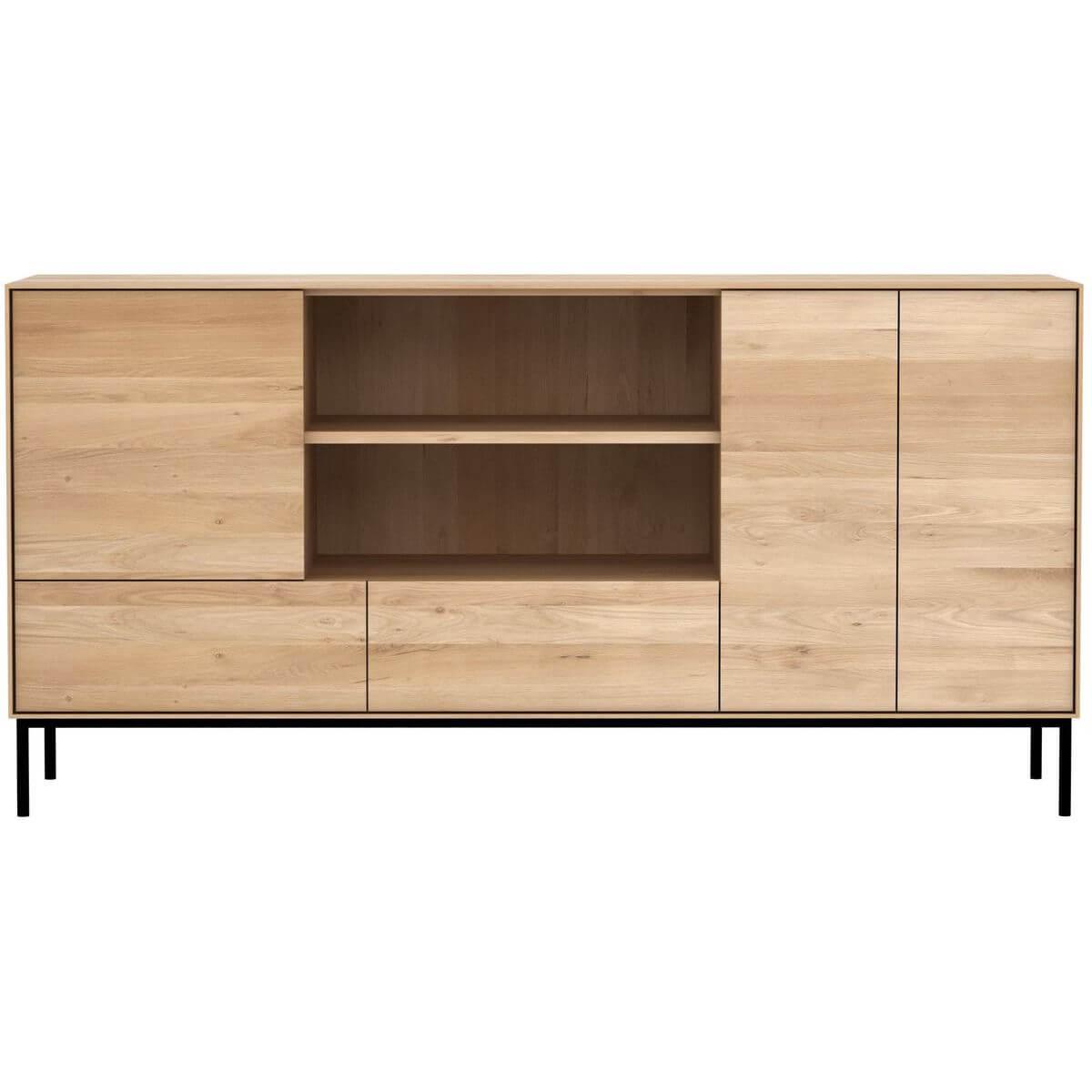 Buffet OAK WHITEBIRD Ethnicraft 3 portes 2 tiroirs