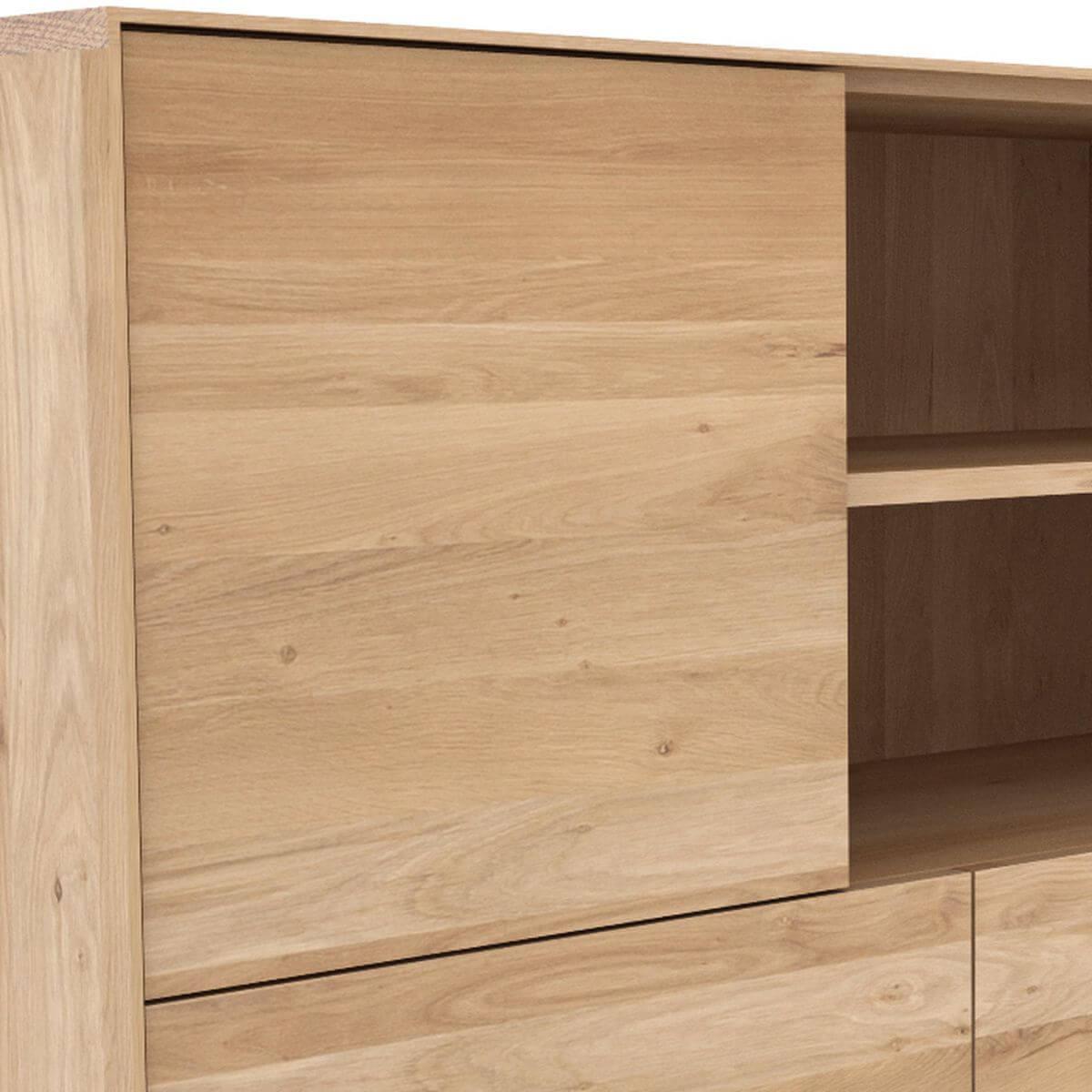 Buffet OAK WHITEBIRD Ethnicraft 3 portes 2 tiroirs