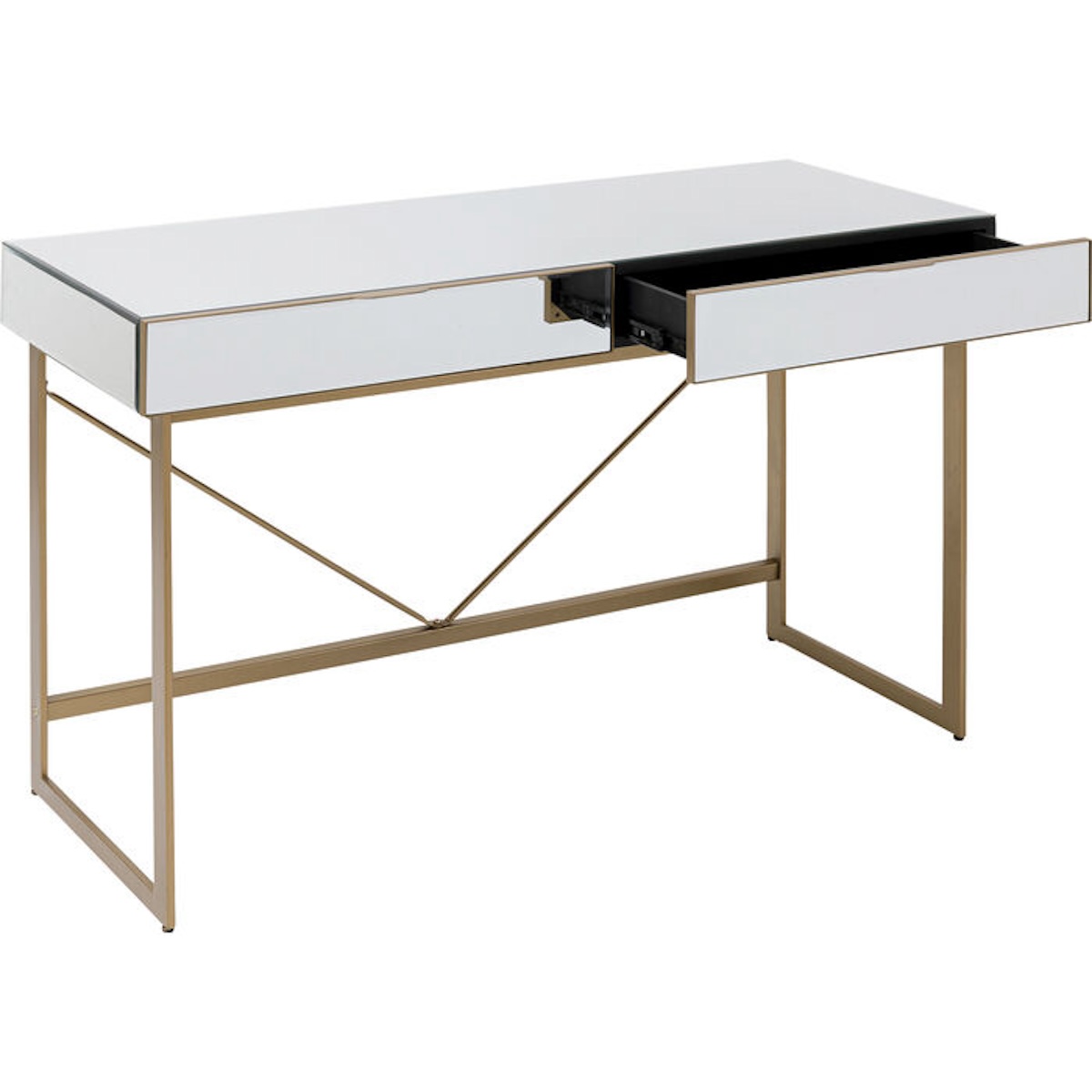 Bureau 120x50cm SORAN Kare Design doré
