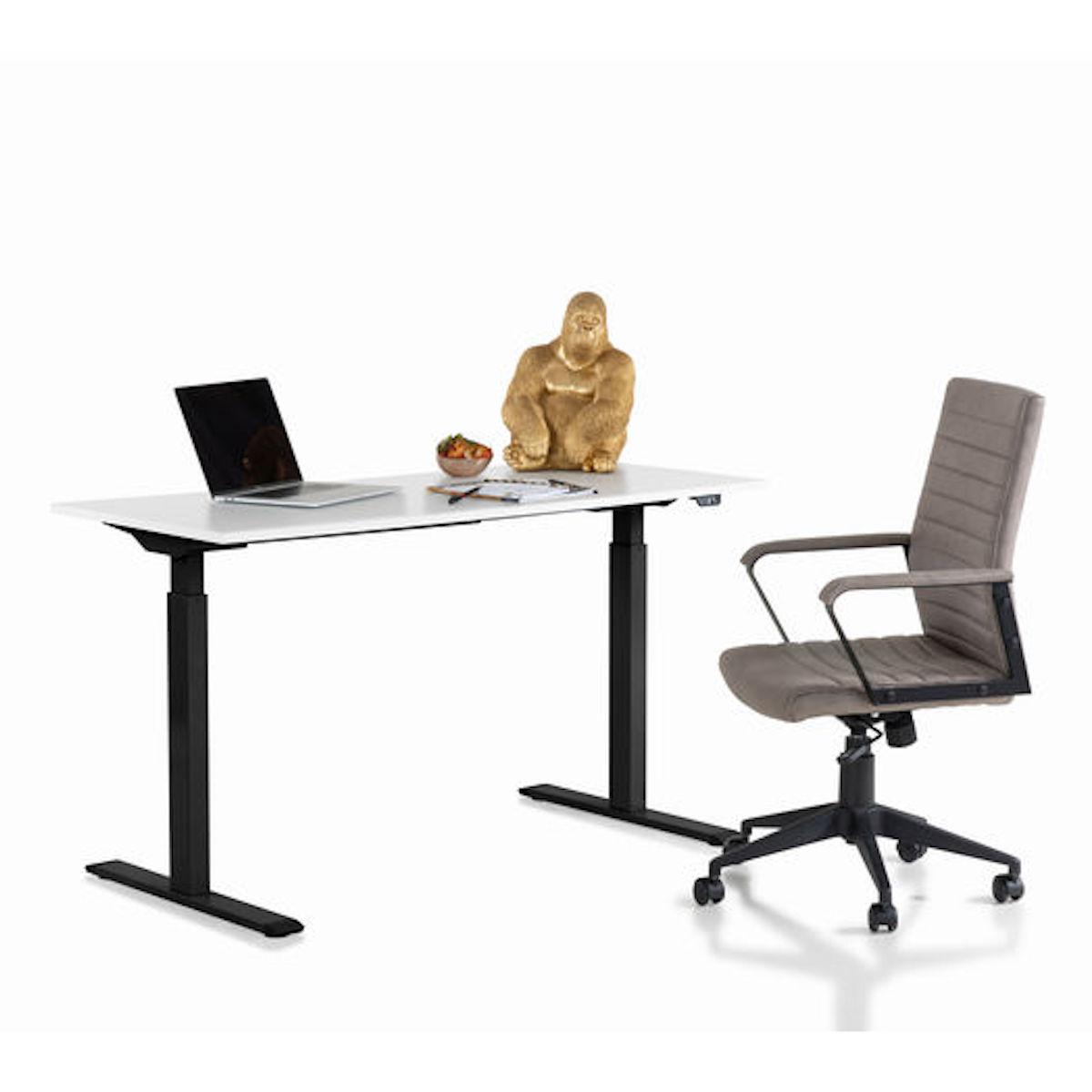 Bureau 120x70cm OFFICE Kare Design noir-blanc
