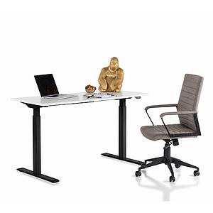 Bureau 120x70cm OFFICE Kare Design noir-blanc