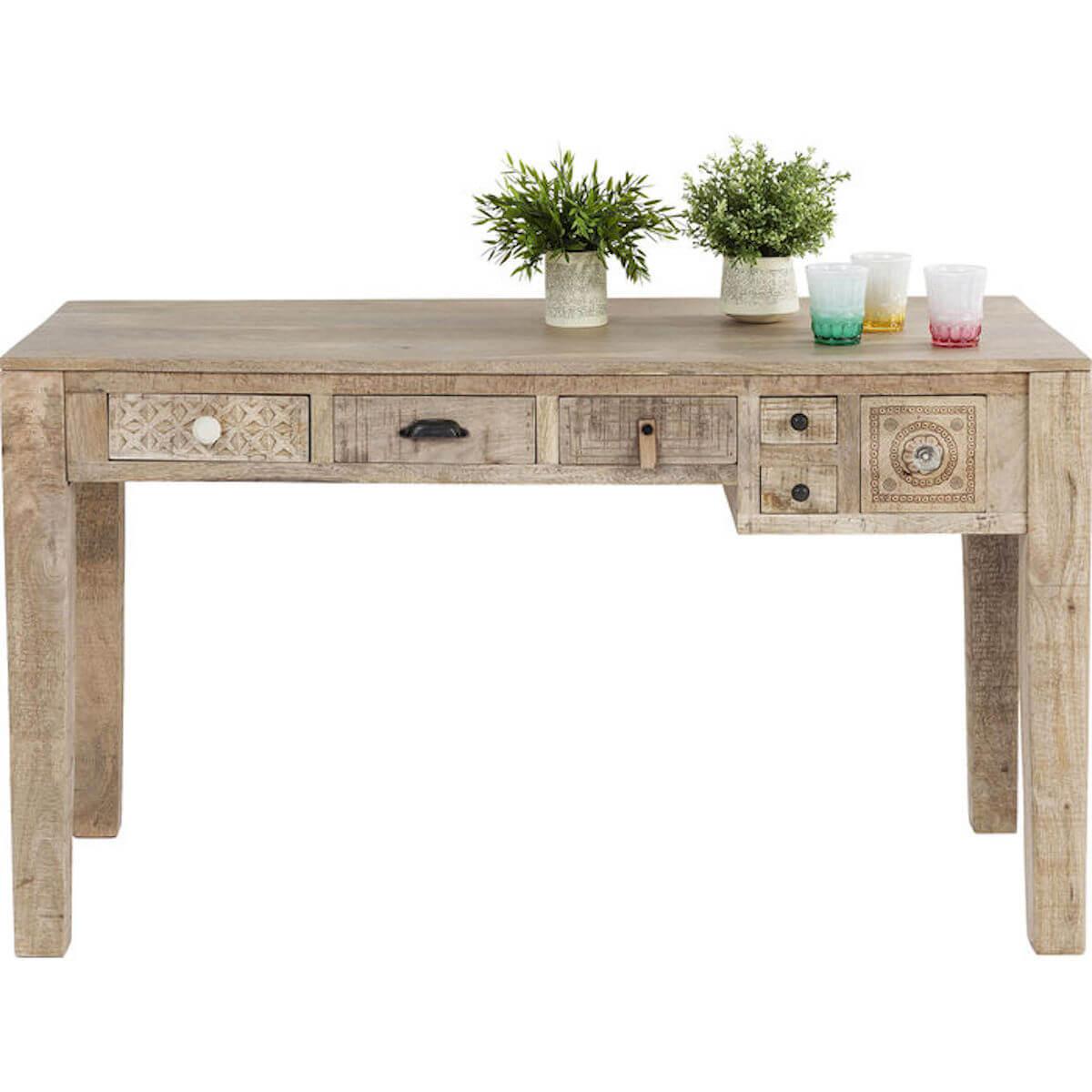 Bureau 135x60cm 5 tiroirs PURO Kare Design