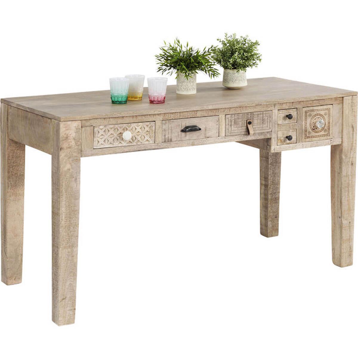 Bureau 135x60cm 5 tiroirs PURO Kare Design