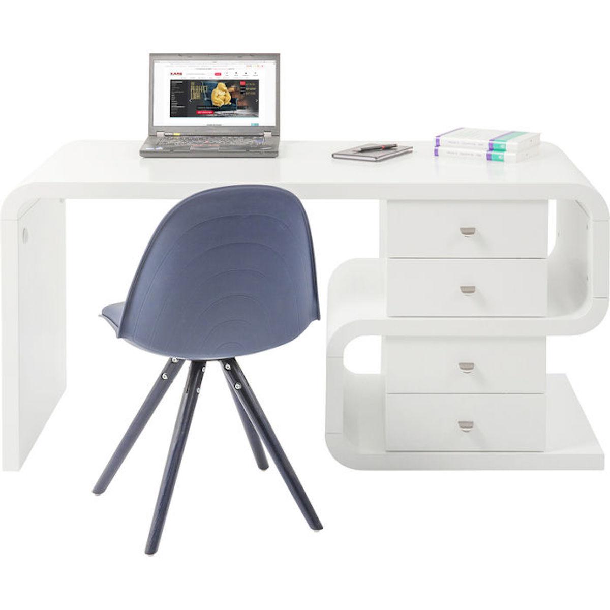 Bureau 150x70cm WHITE CLUB SNAKE Kare Design