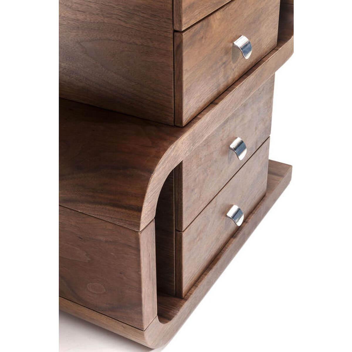 Bureau Soft Snake Kare Design noyer 150x70cm