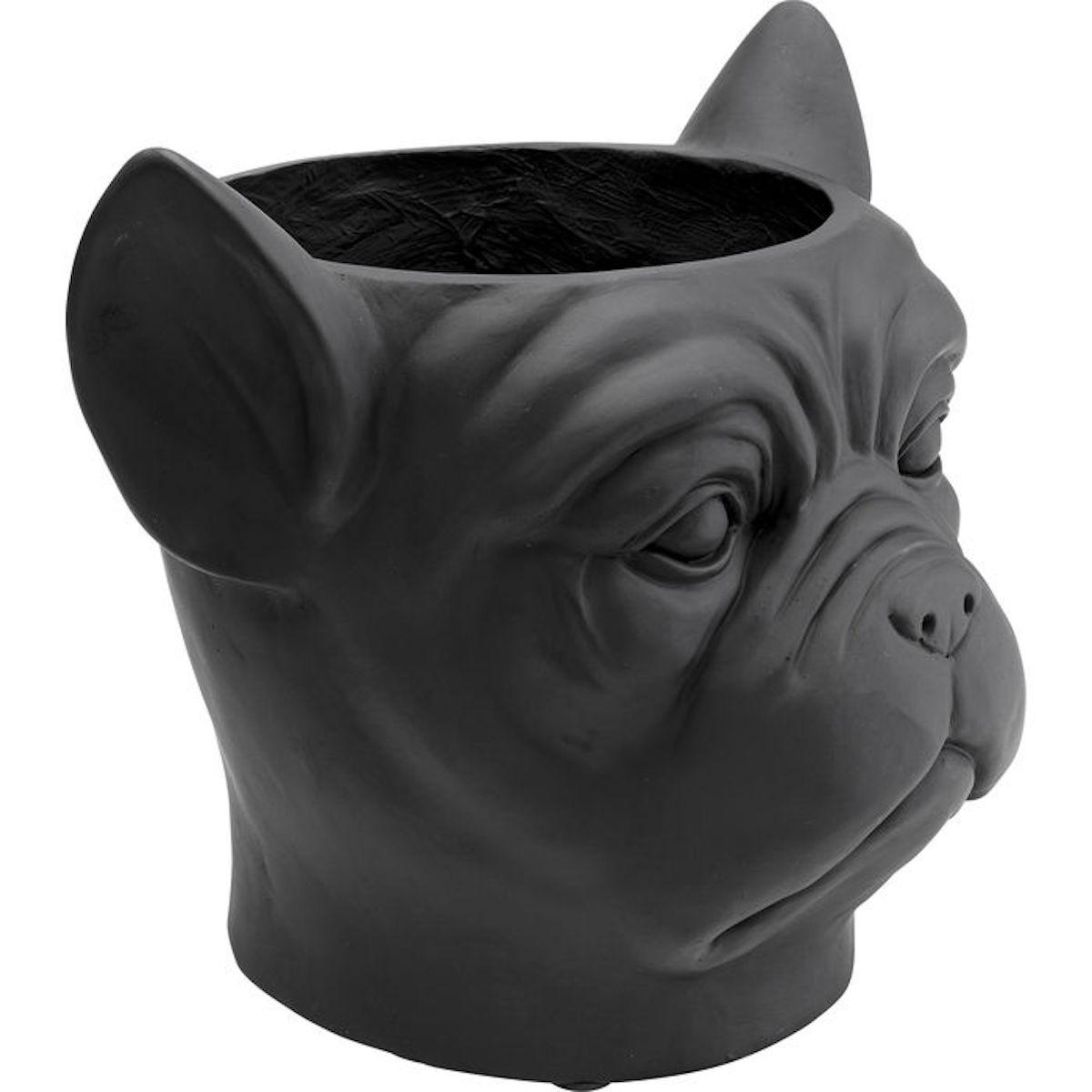 Cachepot décoratif BULLDOG Kare Design noir 