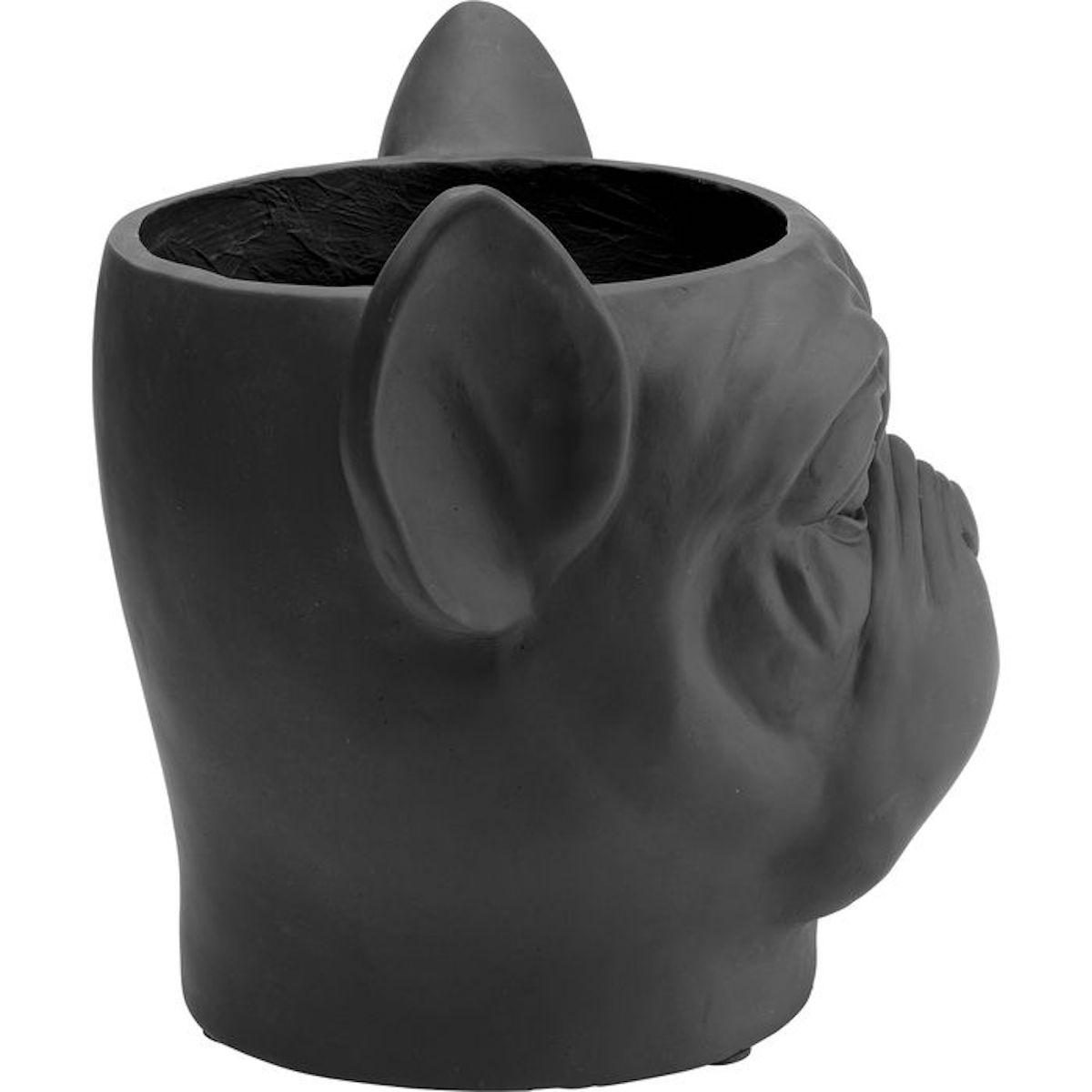 Cachepot décoratif BULLDOG Kare Design noir 