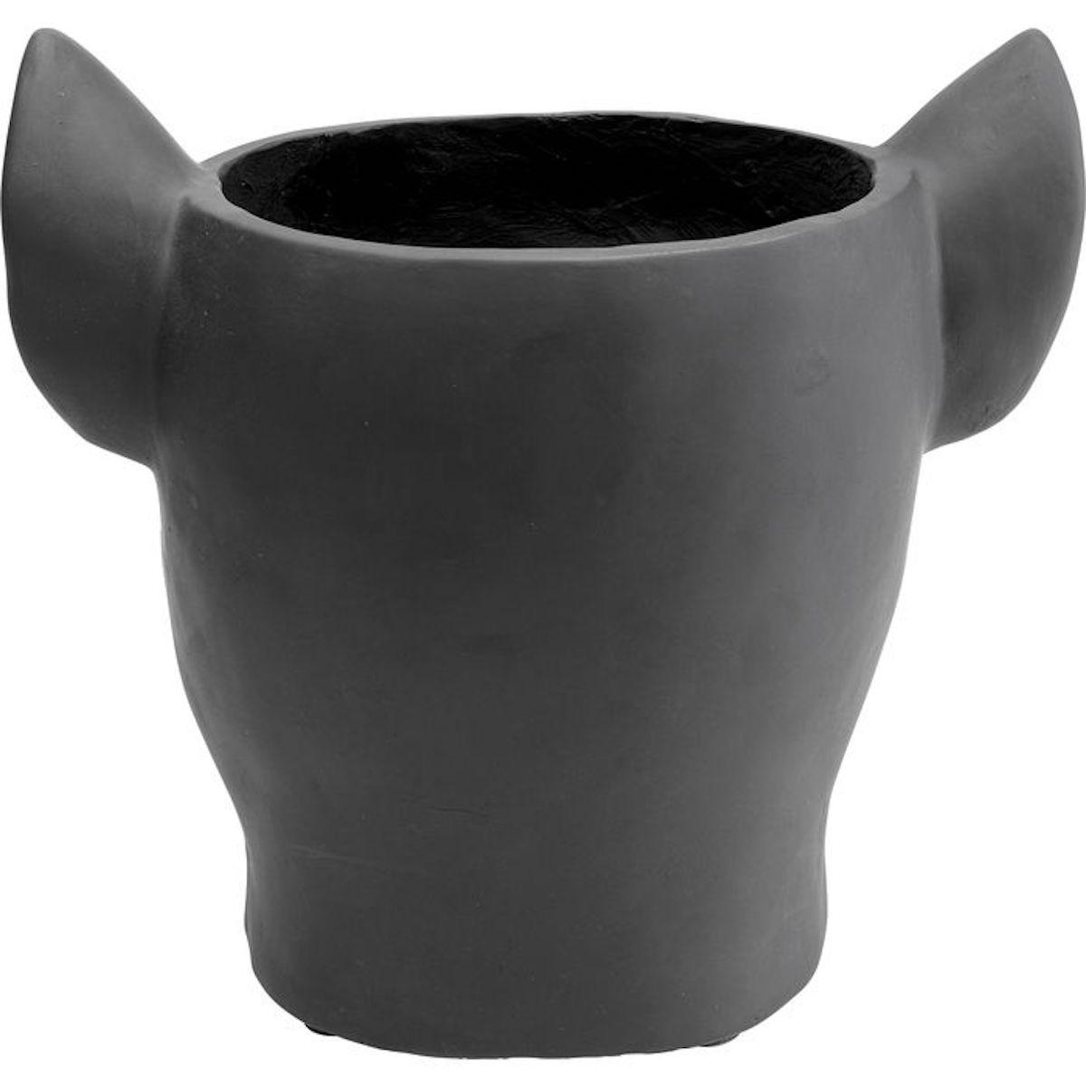 Cachepot décoratif BULLDOG Kare Design noir 