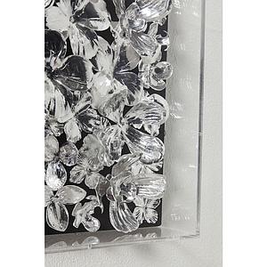 Cadre décoratif 100x100cm SILVER FLOWER Kare Design
