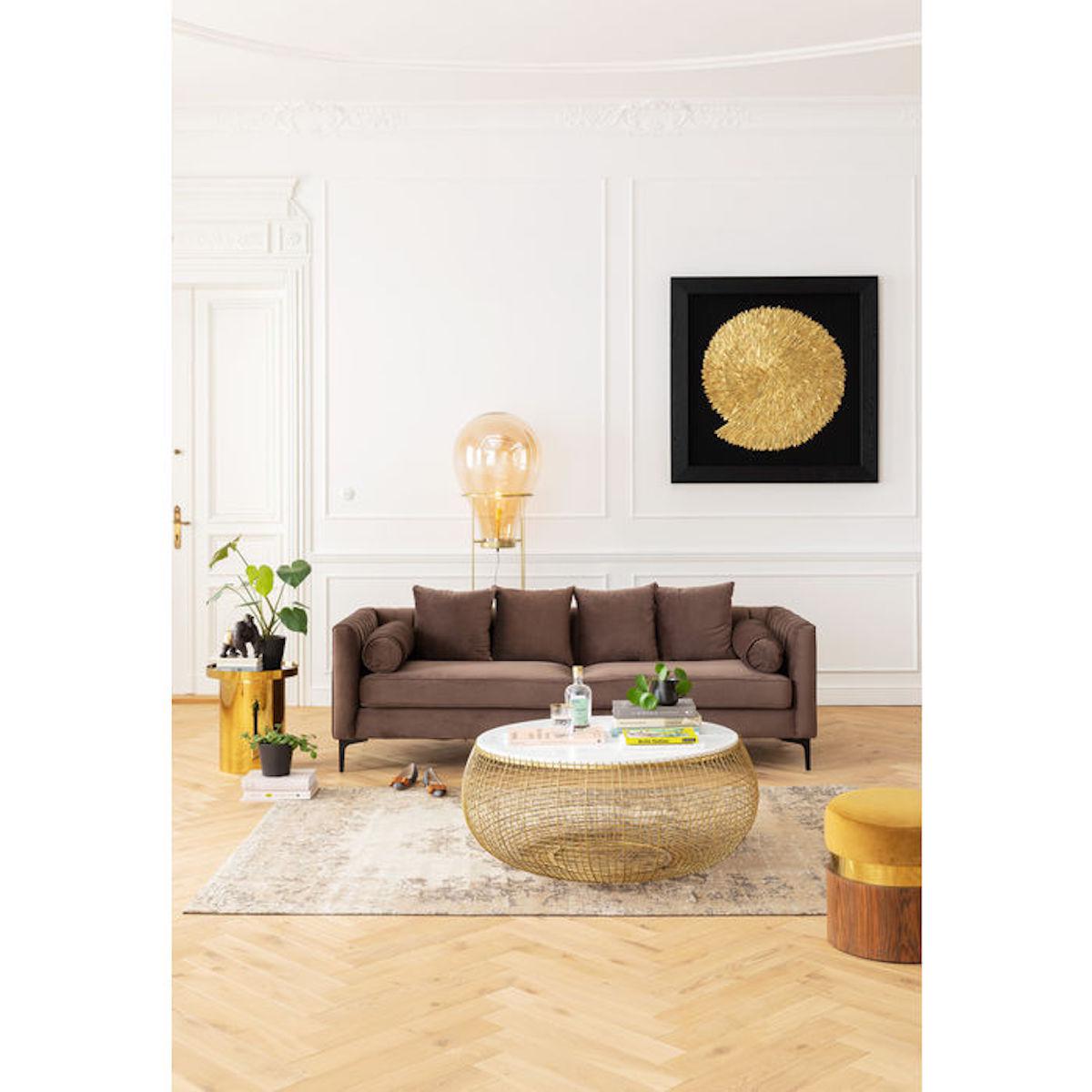 Cadre décoratif 120x120cm GOLDEN SNAIL Kare Design