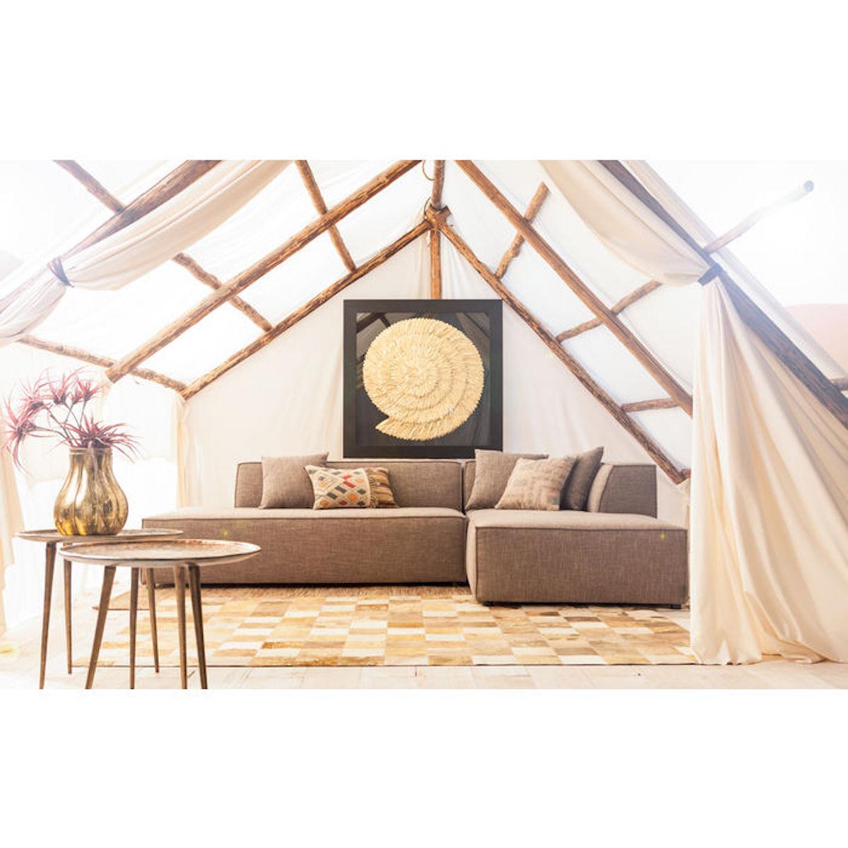 Cadre décoratif 120x120cm GOLDEN SNAIL Kare Design
