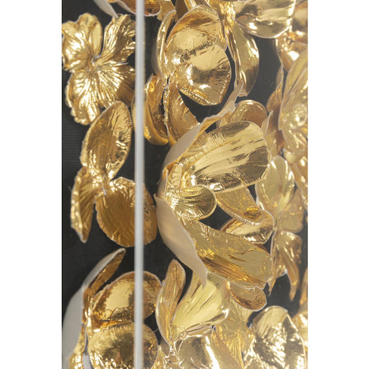 Cadre décoratif 60x60cm GOLD FLOWER Kare Design