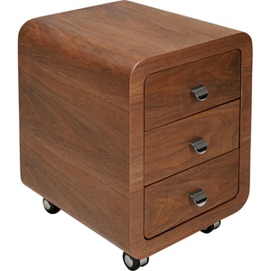 Caisson a roulettes CLUB Kare Design noyer