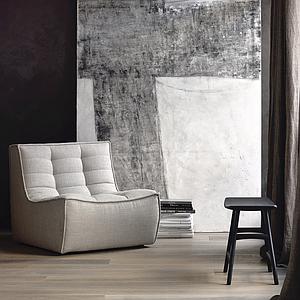 Canapé 1 place N701 Ethnicraft beige