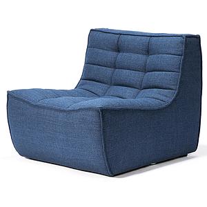 Canapé 1 place N701 Ethnicraft bleu