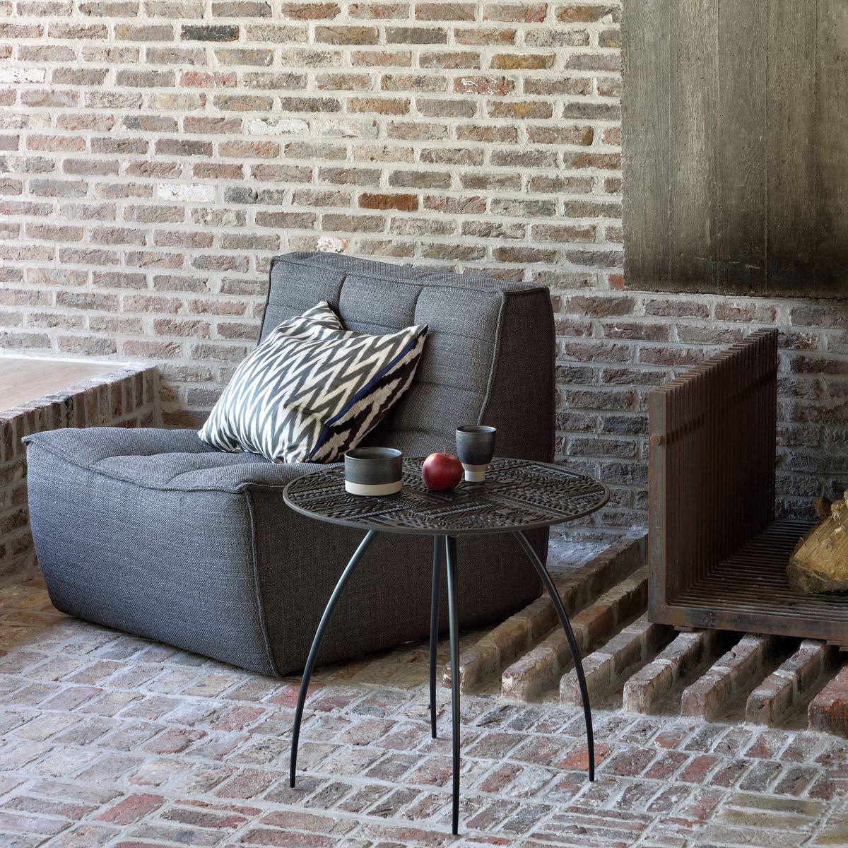 Canapé 1 place N701 Ethnicraft Gris foncé