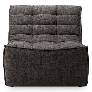 Canapé 1 place N701 Ethnicraft Gris foncé