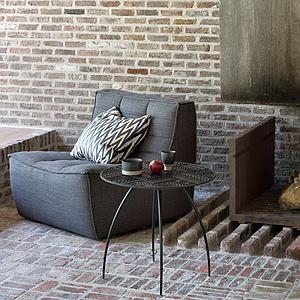 Canapé 1 place N701 Ethnicraft Gris foncé