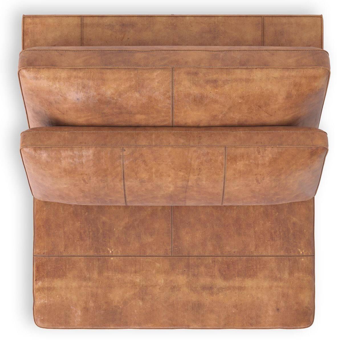 Canapé 1 place sans accoudoir XL BRAGA Henders & Hazel corsica-cognac