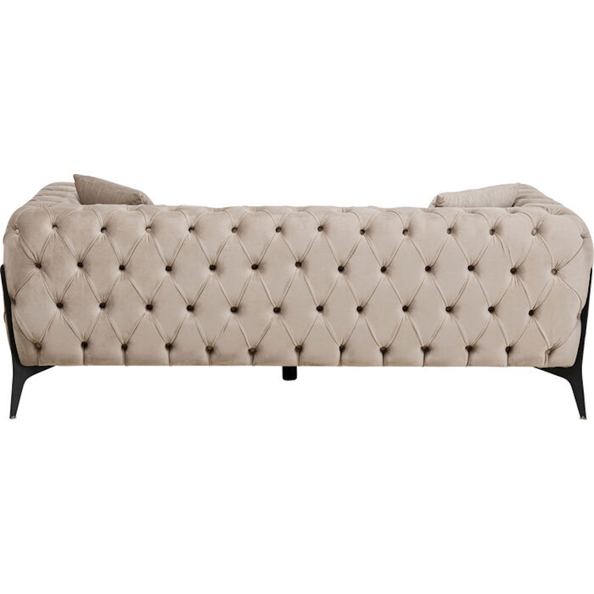 Canapé 2 places 200cm BELLISSIMA Kare Design velours taupe
