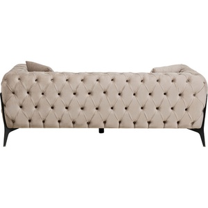 Canapé 2 places 200cm BELLISSIMA Kare Design velours taupe