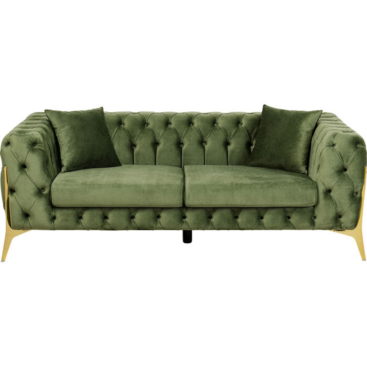 Canapé 2 places 200cm BELLISSIMA Kare Design velours vert