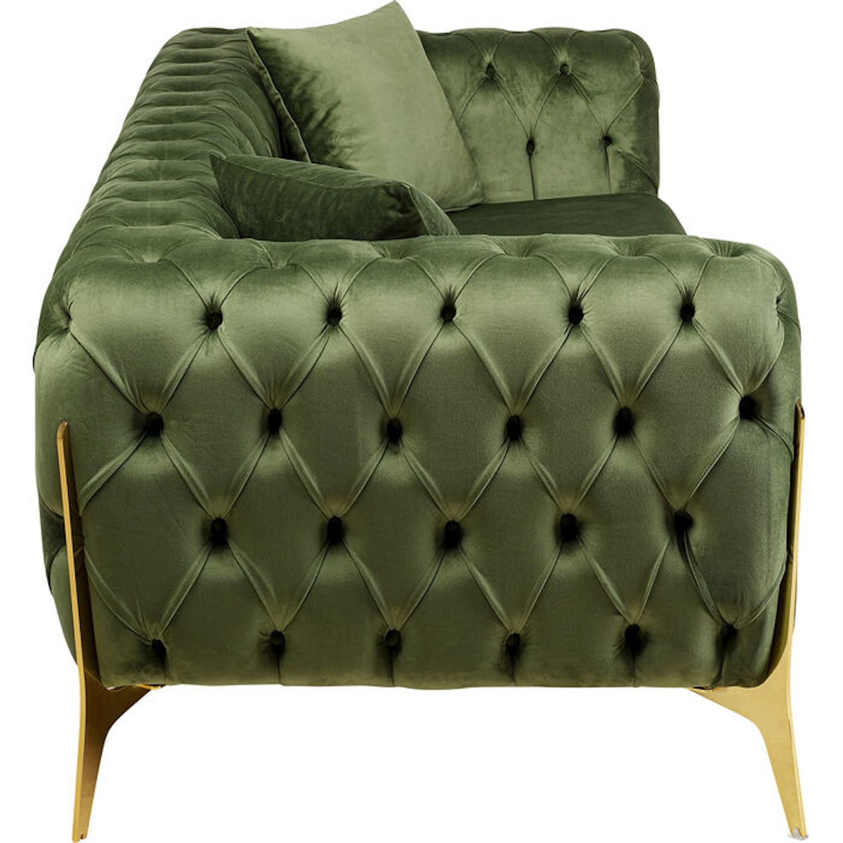 Canapé 2 places 200cm BELLISSIMA Kare Design velours vert