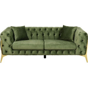 Canapé 2 places 200cm BELLISSIMA Kare Design velours vert
