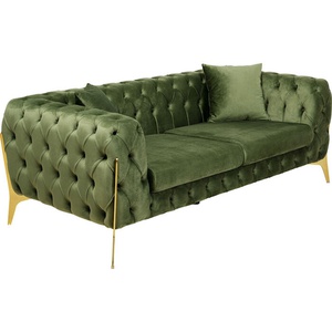Canapé 2 places 200cm BELLISSIMA Kare Design velours vert